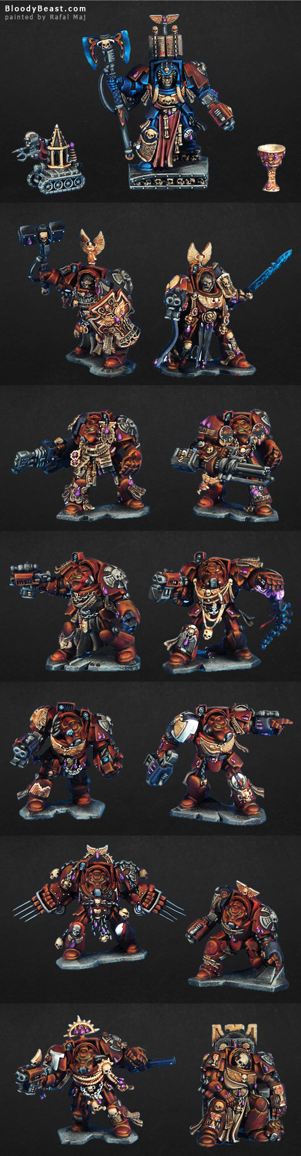 Another Space Hulk 3rd Edition Terminators painted by Rafal Maj (BloodyBeast.com)