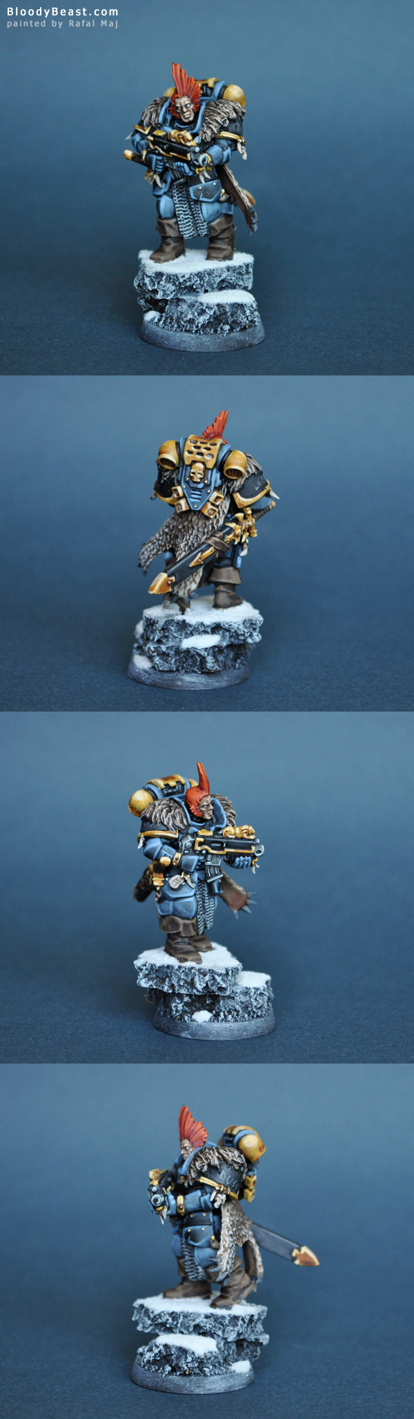 Space Wolves Lone Wolf painted by Rafal Maj (BloodyBeast.com)
