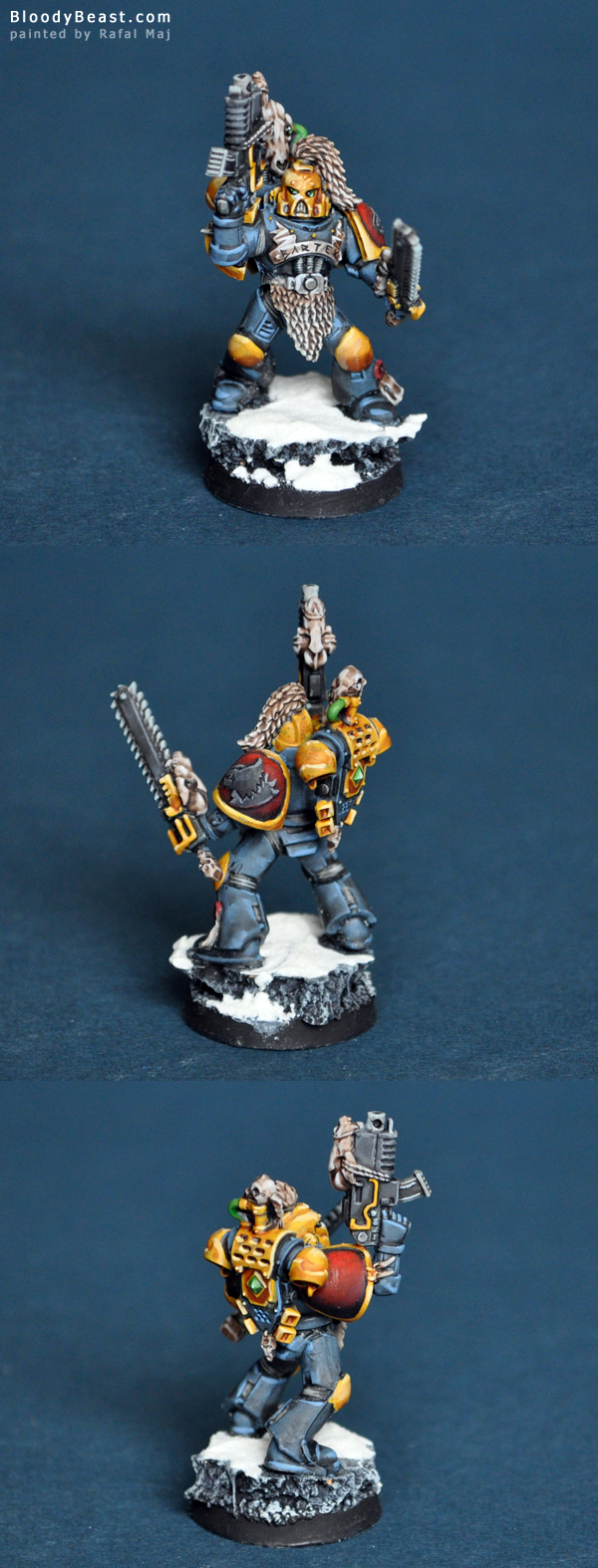 Space Wolves Lone Wolf painted by Rafal Maj (BloodyBeast.com)