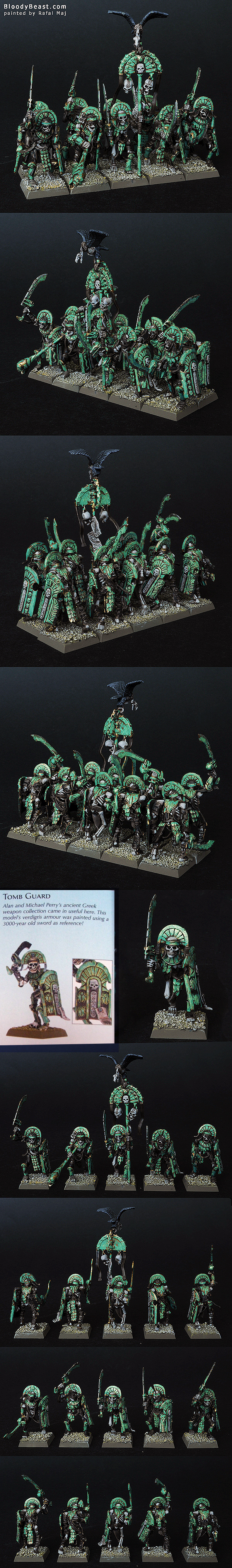 Tomb Kings Tomb Guards Perry's Style painted by Rafal Maj (BloodyBeast.com)