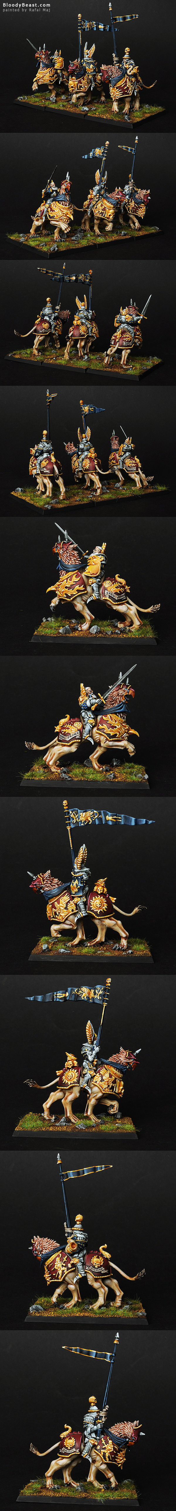 Empire Demigryph Knights painted by Rafal Maj (BloodyBeast.com)