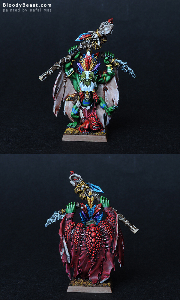 Wurrzag, Savage Orc Great Shaman painted by Rafal Maj (BloodyBeast.com)