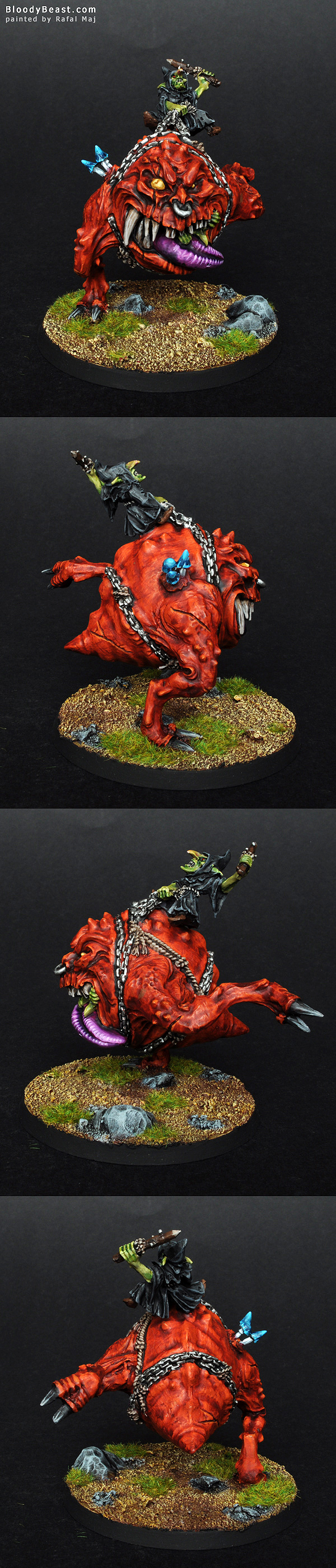 Orcs and Goblins Mangler Squig painted by Rafal Maj (BloodyBeast.com)