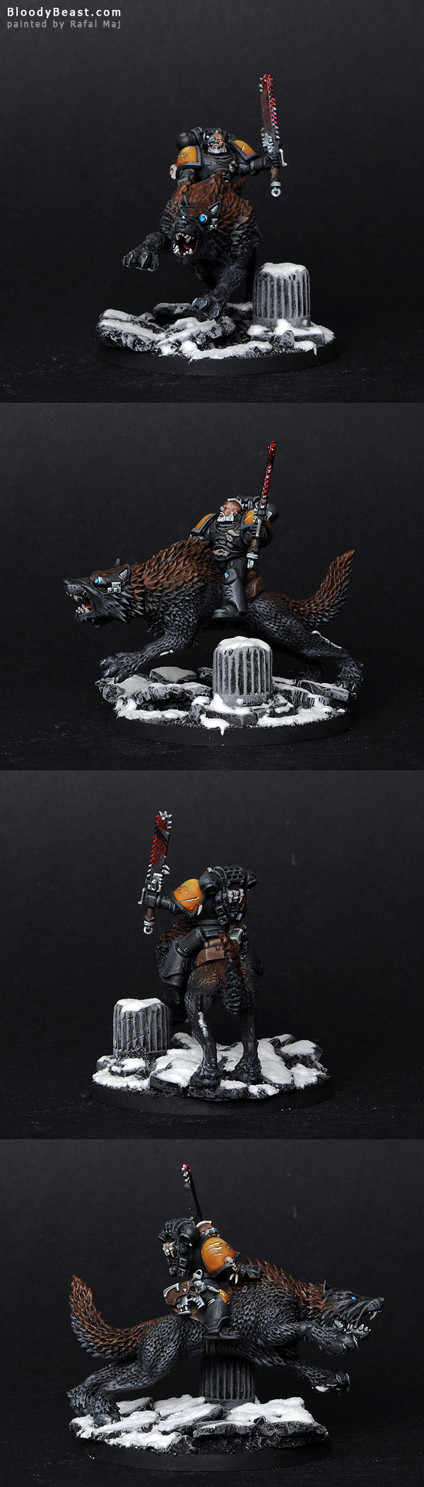 Space Wolves Thunderwolf painted by Rafal Maj (BloodyBeast.com)