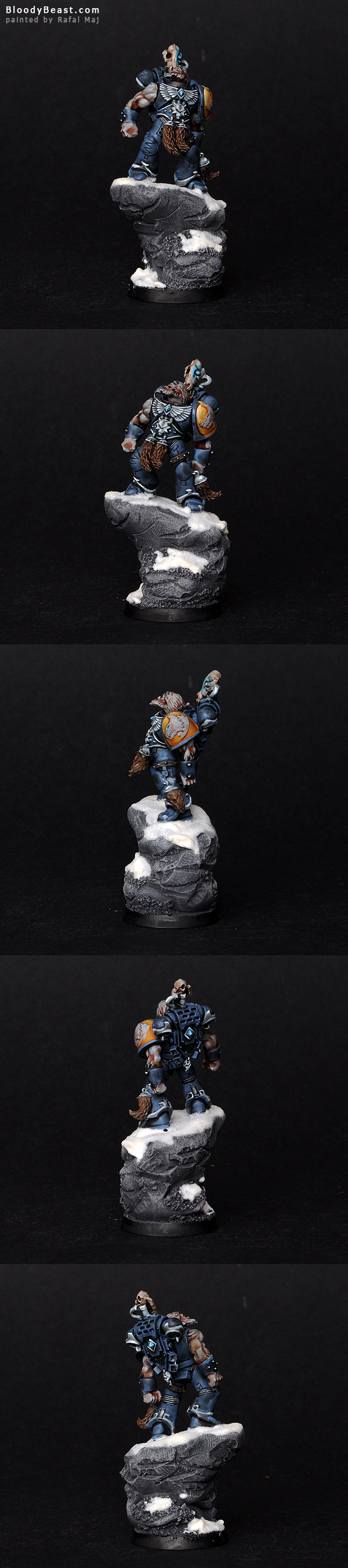 Space Wolf with Mark of Wolfen painted by Rafal Maj (BloodyBeast.com)