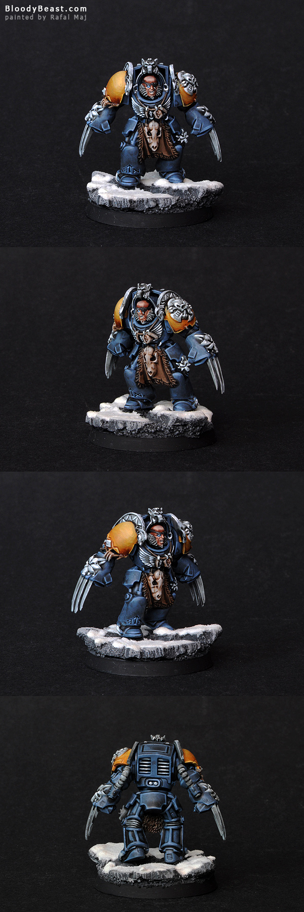 Space Wolves Guard with Wolf Claws painted by Rafal Maj (BloodyBeast.com)