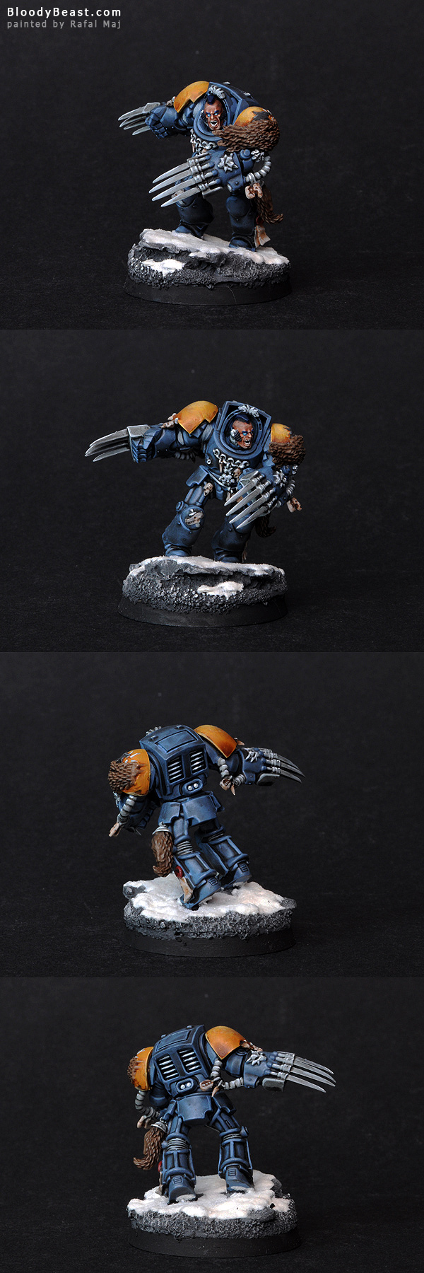 Space Wolves Guard with Wolf Claws painted by Rafal Maj (BloodyBeast.com)