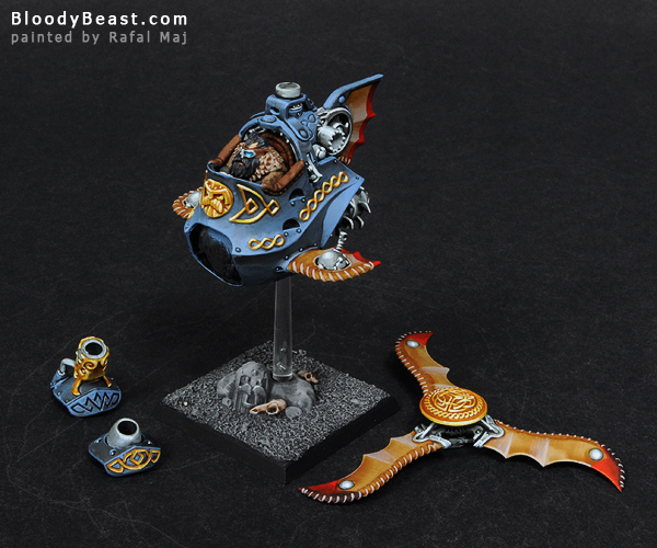 Dwarf Gyrocopter Magnetized Parts painted by Rafal Maj (BloodyBeast.com)
