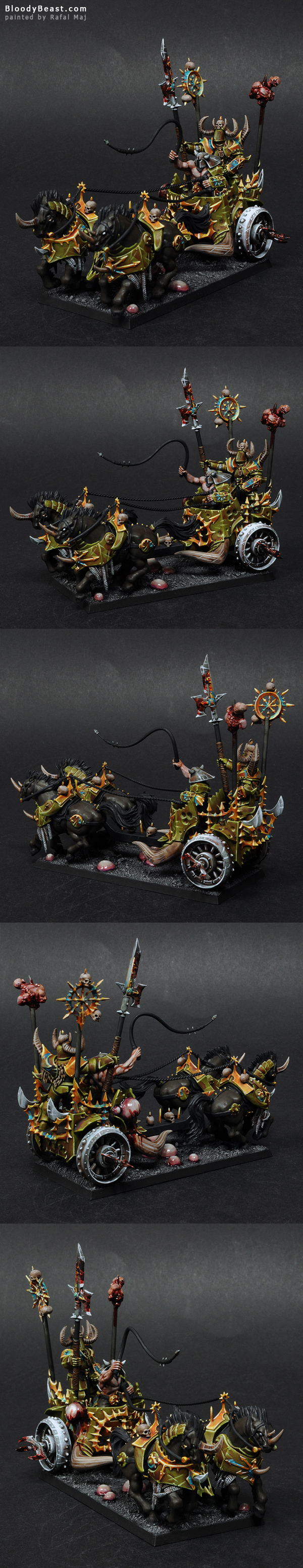 Nurgle Chaos Chariot painted by Rafal Maj (BloodyBeast.com)