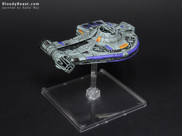 Star Wars YT-2400 Light Freighter painted by Rafal Maj (BloodyBeast.com)