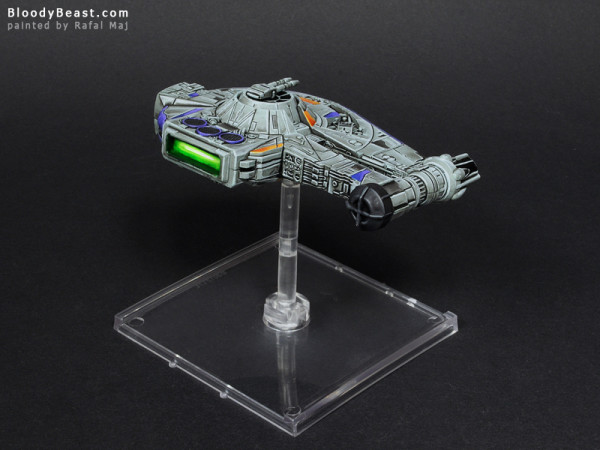 Star Wars YT-2400 Light Freighter painted by Rafal Maj (BloodyBeast.com)