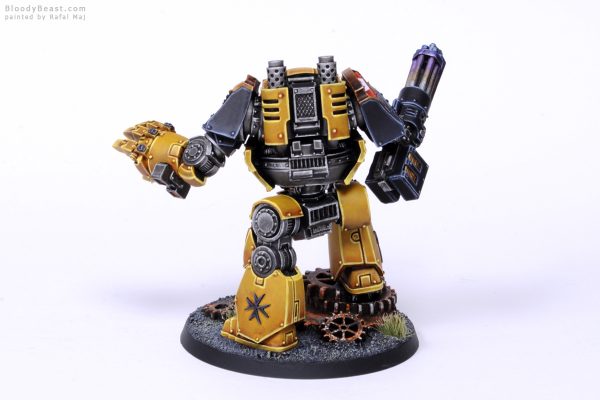 Horus Heresy Imperial Fists Contemptor Dreadnought with Kheres Autocannon